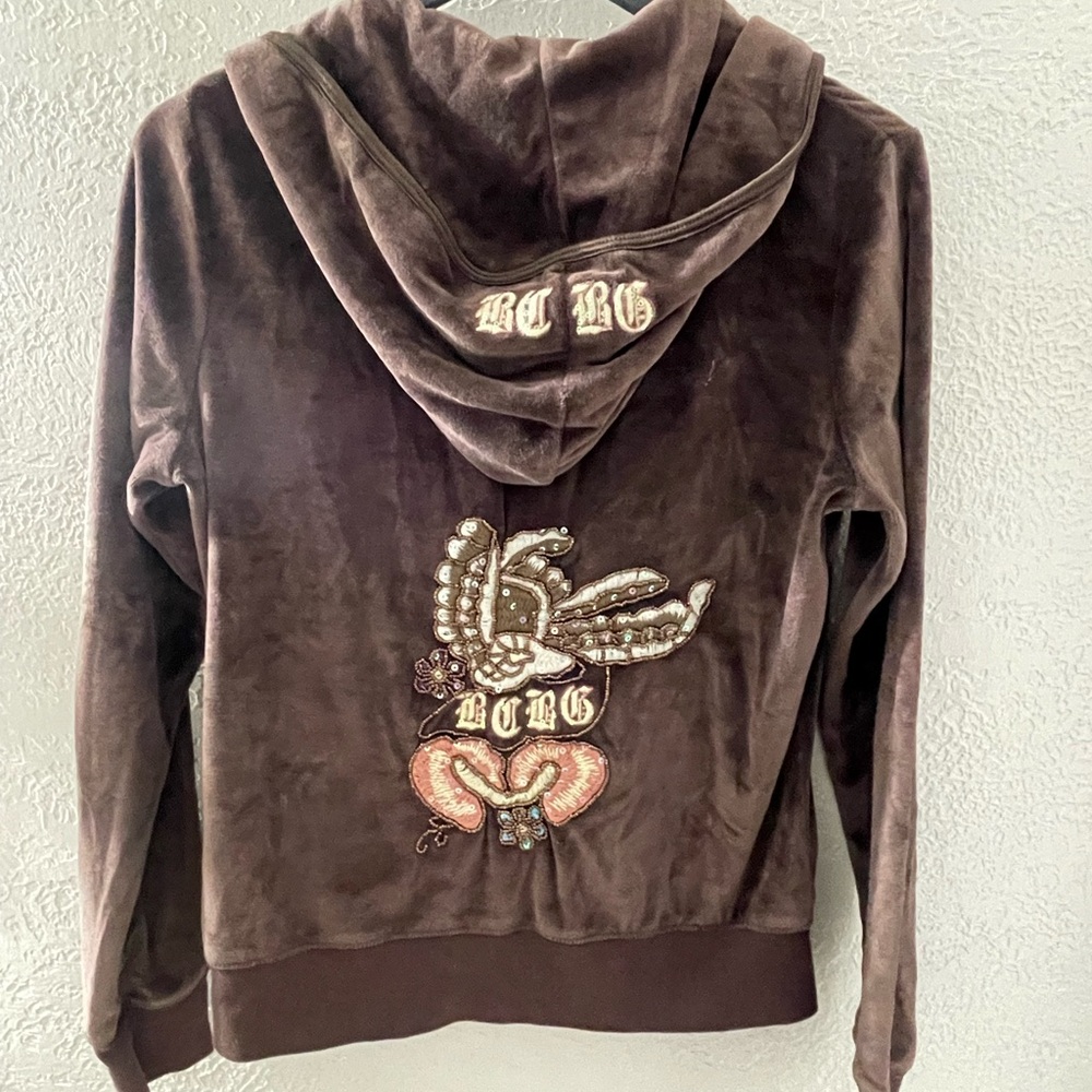BCBG Maxazria Long‎ Sleeve Hoody Size Large Women's